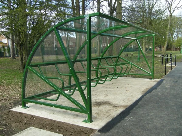 Green cycle shelter